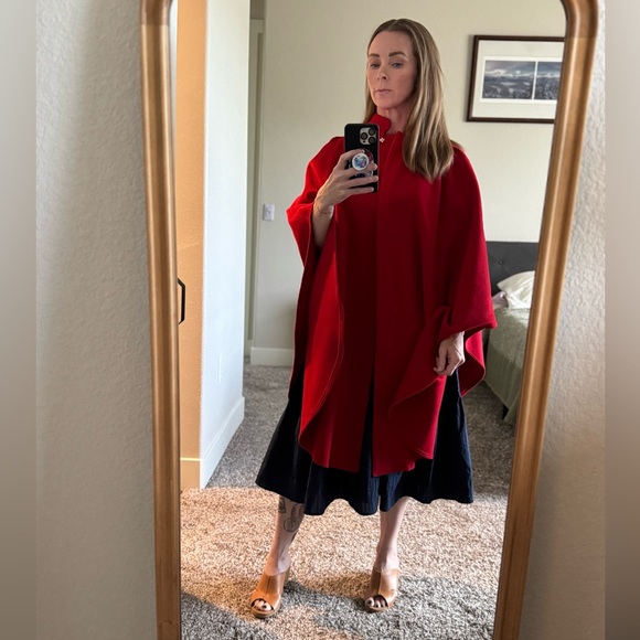 Blarney Woolen Mills Wool Cashmere Travel Walking Country Cape Medium Ireland - Picture 1 of 16